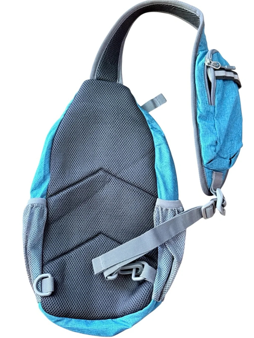 WATERFLY Sling Backpack Teal Crossbody Chest Bag Travel Hiking Daypack Unisex